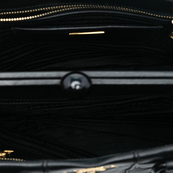 Pre-Loved Prada Soft Calf Frame Top Handle Bag - Picture 4 of 6